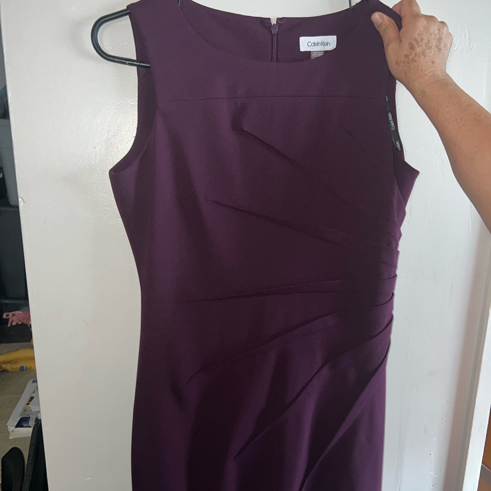 Calvin Klein Purple Dress, Size 10P, knee length